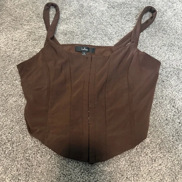 Lulu's Chocolate Brown Camisole Top - Picture 2 of 5